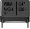 Fóliový kondenzátor radiální  MKS4-2M2/250V