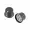 KA485-7 knoflík plastový, průměr 24mm, osa 6mm, černo/white