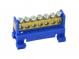 Zero and protective terminal block, low E.4023 blue