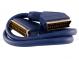 Kabel Scart (M) - Scart (M) zlacený, 21 pin, 1 m