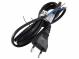 JT001 H03VVH2-F 2x0.75, black, 2m power cable FLEXO