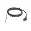 JT001 H03VVH2-F 2x0.75, black, 5m power cable FLEXO