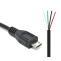 Micro USB kabel, 4 pin, vidlice, 30cm 