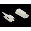Cable clip for flat cable, 9.8x2.2mm, nylon, white MFC-1002
