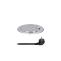 Solight PP122 Solight USB vestavná zásuvka s víčkem, stříbrná