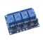 Relay module 5V, 4x 10A/250V, Low trigger