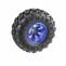 Red wheel with tire, 125mm