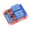 Relay module 2 channels 12V, 10A/250V, High/Low trigger
