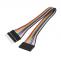 Connector wire, 10 pins, 20cm, M/F