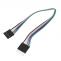 Connecting wire, 6 pins, 20cm, M/F