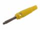 Banana plug 4mm yellow, 25.413.3,