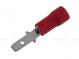 Faston connector 2.8 x 0.5 mm for cable 0.5 - 1.5 mm2, red