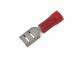 Faston socket 4.8 x 0.5 mm for cable 0.5 - 1.5 mm2, red