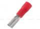Faston receptacle 2.8 x 0.8 mm for cable 0.5 - 1.5 mm2, red