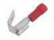Faston switchboard 6.3 x 0.8 mm for cable 0.5 - 1.5 mm2, red