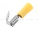 Faston panel 6.3 x 0.8 mm for cable 2 - 4 mm2, yellow