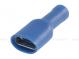 Faston socket 6.4 x 0.8 mm for cable 1.5 - 2.5 mm2, blue, full insulation