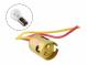 BAY15d metal socket for bulb 2 filaments