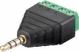 KLS TP-017G connector Jack 3.5mm 4pin stereo plug with terminal block.