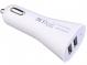 Car charging adapter with USB output, 5V/2.1A, white - bulk