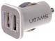 Car charging adapter with USB output, 5V/3.1A, white