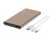 Externí baterie PRISMA AL-10, Li-Pol 10000mAh, USB-C, QC vstup a výstup , zlatá
