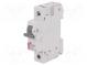 Circuit breaker  230/400VAC  Inom  10A  Poles  1  DIN  Charact  B