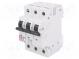 Circuit breaker  230/400VAC  Inom  16A  Poles  3  DIN  Charact  B