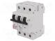 Circuit breaker  230/400VAC  Inom  16A  Poles  3  DIN  Charact  C