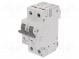 Circuit breaker  230/400VAC  Inom  16A  Poles  1+N  DIN  Charact  C