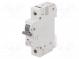 Circuit breaker  230/400VAC  Inom  16A  Poles  1  DIN  Charact  D