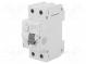 RCBO breaker  Inom  25A  Ires  30mA  Poles  2  230/400VAC  DIN  IP20