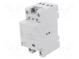Контактор  4-полюсный установочный  25А  230ВAC  NC x2 + NO x2