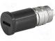 Adapter  cylindrical fuses  5x20mm  16A  -40÷85°C  Colour  black