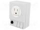 USA-type socket  125VAC  6.3A  IP20  DIN  92x62x48mm