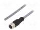 Connection lead  M12  PIN  5  straight  5m  plug  -30÷80°C  IP67