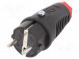 Connector  AC supply  male  plug  2P+PE  250VAC  16A  for cable
