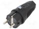 Connector  AC supply  male  plug  2P+PE  250VAC  16A  for cable