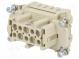 Connector  rectangular  female  Han Ex  PIN  10  10+PE  size 10B