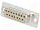 D-Sub  PIN  15  plug  female  turned contacts  soldering