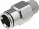 Metal connector  straight  BSP 1/4