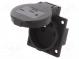 Connector  AC supply  socket  2P+PE  230VAC  16A  black  PIN  3  IP54