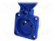 Connector  AC supply  socket  2P+PE  250VAC  16A  blue  PIN  3