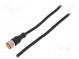 Connection lead  M12  PIN  4  straight  5m  plug  250VAC  4A  IP67