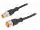 Connection lead  M12  PIN  4  5m  plug  250VAC  4A  -25÷80°C  IP67