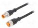 Connection lead  M12  PIN  5  2m  plug  60VAC  4A  -25÷80°C  IP67