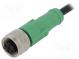 Connection lead  M12  PIN  4  straight  3m  plug  250VAC  4A  PVC