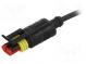 Connection lead  Superseal  PIN  2  straight  1.5m  plug  24VAC  8A