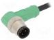 Connection lead  M12  PIN  4  angled  1.5m  plug  250VAC  4A  PVC