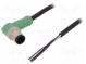 Connection lead  M12  PIN  4  angled  10m  plug  250VAC  4A  -25÷90°C